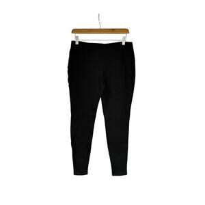 Chicos Womens So Slimming Pants 0 Size 4 Black Mid Rise Slim Straight Pull On